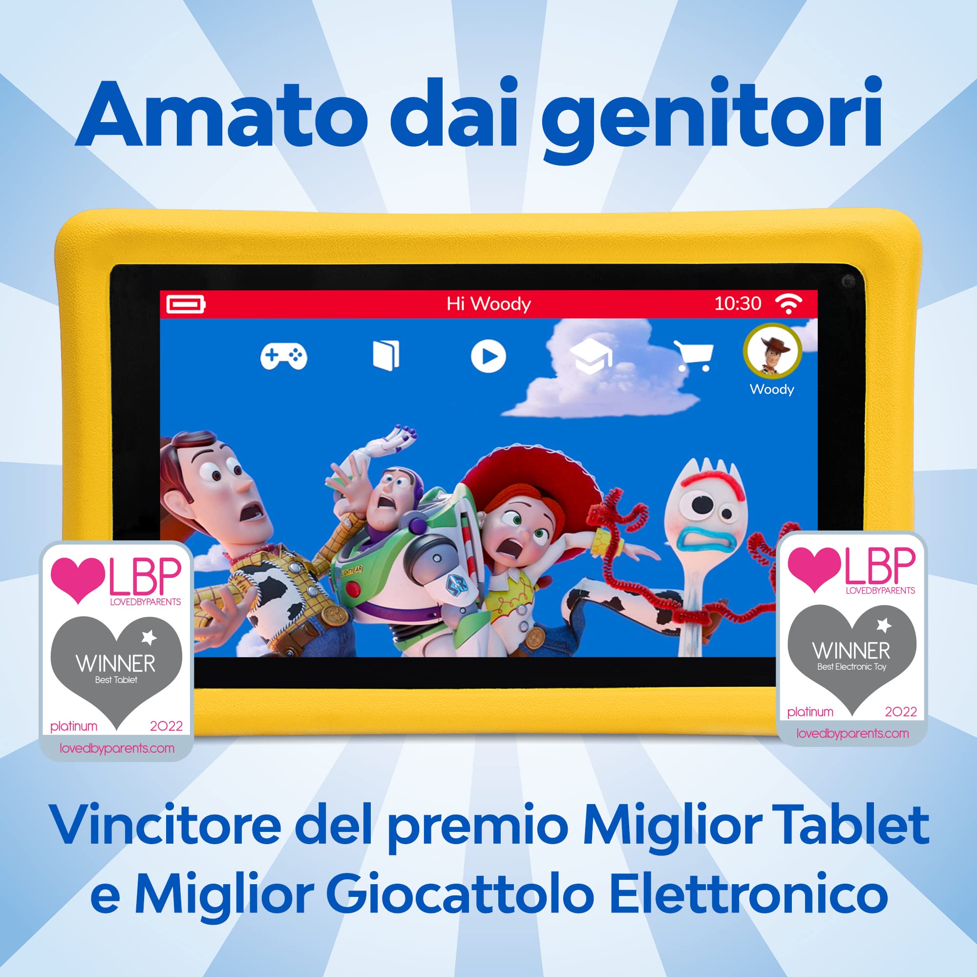 Pebble Gear Disney Kids Tablet Pixar - 7' Pad Full Control - Dettaglio