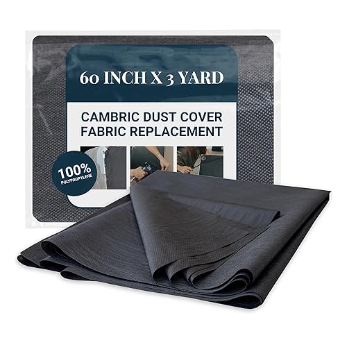 House2Home 60 Inch x 3 Yard Upholstery Black Cambric Dust