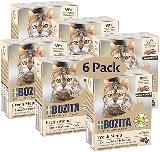 Bozita Appetizers in Sauce with Chicken and Turkey Multibox 6 x 370 g in Tetra product image