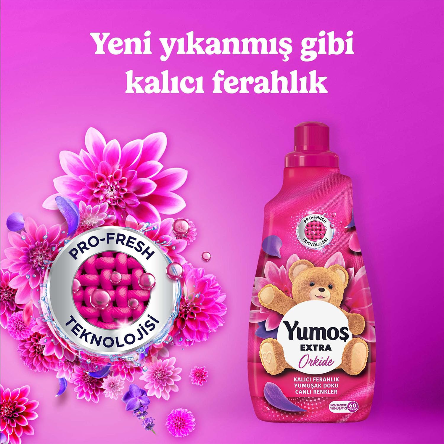 Yumoş Extra Konsantre Çamaşır Orkide 1440 ml