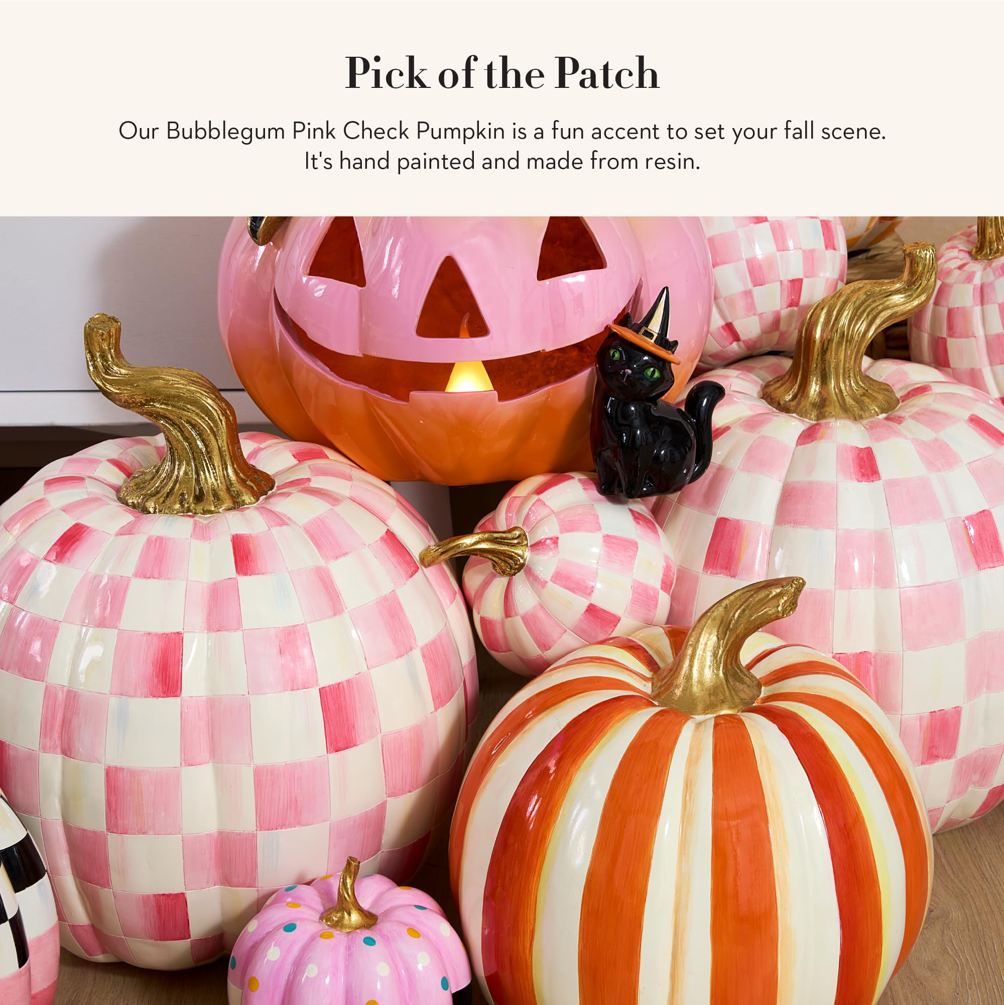マッケンジーチャイルズ　ハロウィン　パンプキン Amazon.com: MACKENZIE-CHILDS Small Pumpkin, Resin Halloween
