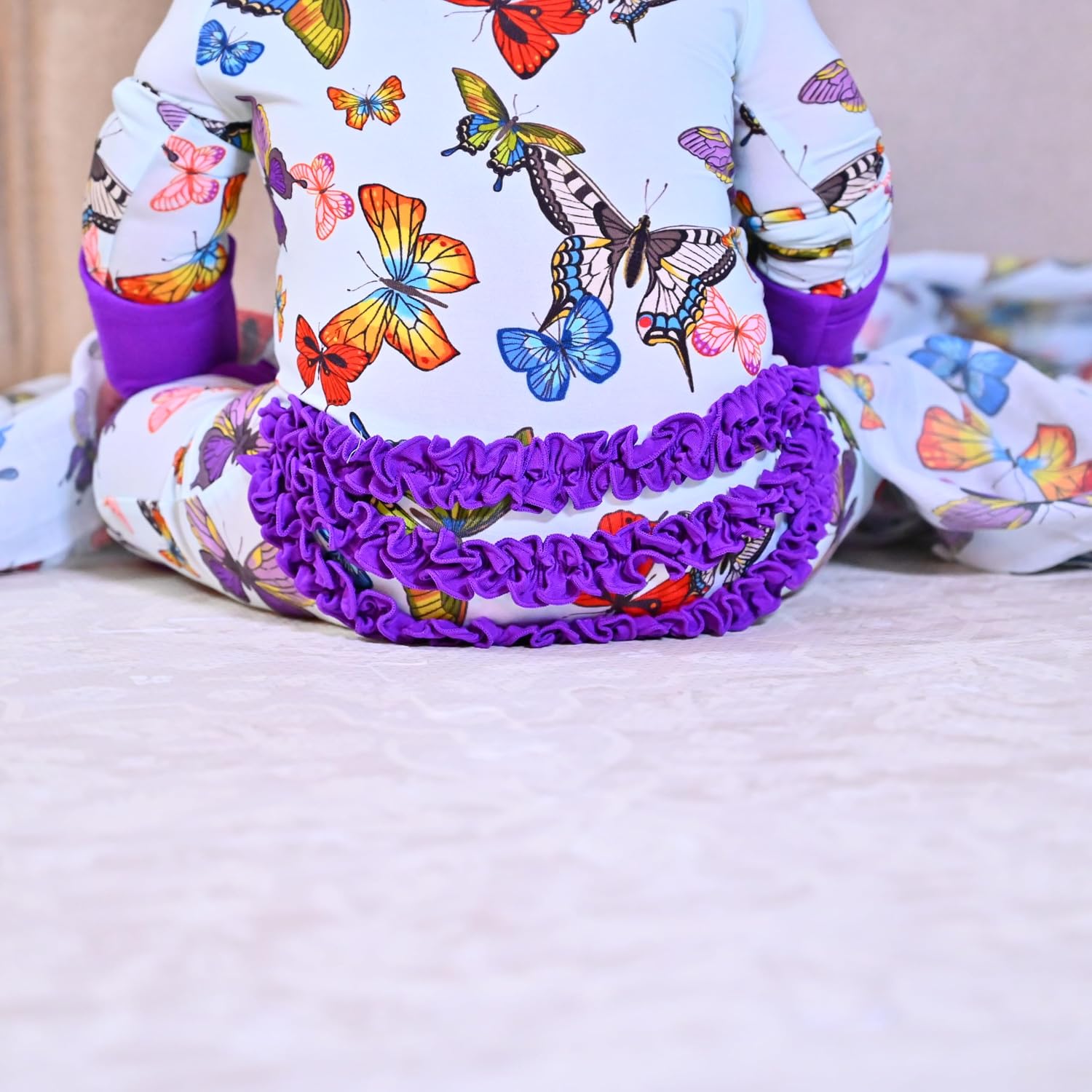 LollyBanks Baby Pajamas, Long Sleeve Baby Romper with 2-Way Zipper, 95% Viscose from Bamboo and 5% Spandex, Infant Sleepers