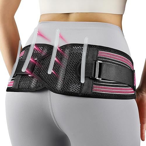Miniatura 9 de Faja de cadera en forma de X, cinturón de apoyo para articulaciones SI y sacroilíaco para alivio del dolor de ciática, recuperación posparto,
