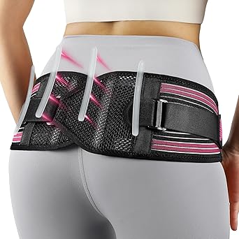 Fitomo Sacroiliac Support Belt with X-shape Enhancing Compression, 360  Anti-slip Lower Back Support for Women for Pelvic, Leg, Hip, SI Joints, Sciatic Pain Relief, M