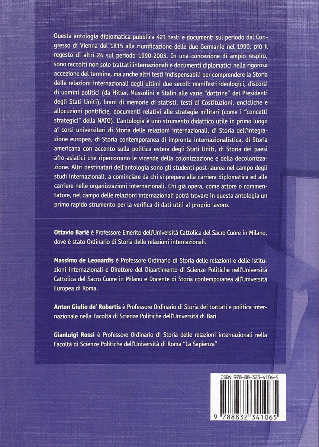 Storia delle relazioni internazionali. Testi e documenti (1815-2003)