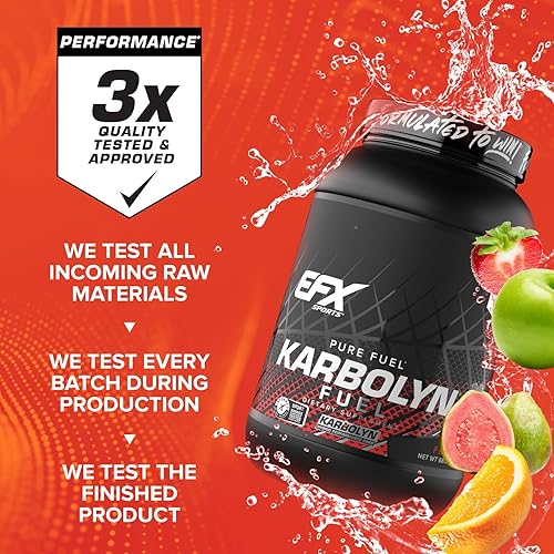 Miniatura 148 de EFX Sports Karbolyn Fuel | Polvo de carbohidratos de rápida absorción | Carga de carbohidratos, energía sostenida, recuperación rápida, sin