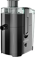 Vista 1 de BLACK+DECKER Extractor de jugo de frutas y verduras con diseño de ahorro de espacio, negro, 400 vatios