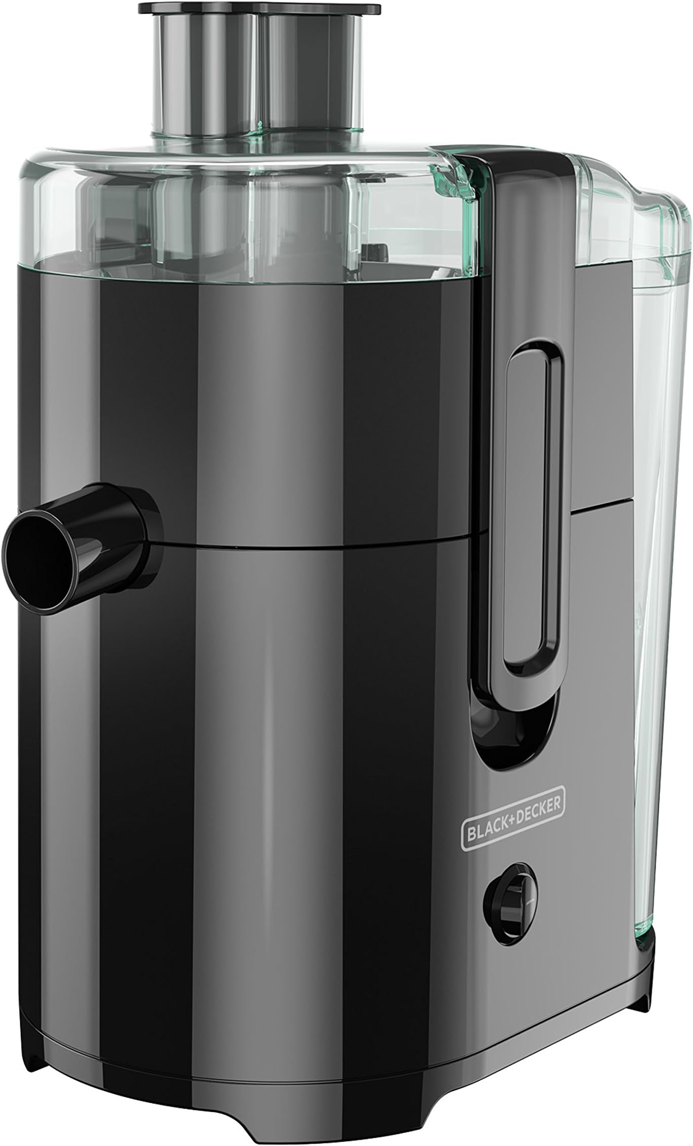 BLACK+DECKER Fruit and Vegetable Juice Extractor with Space Saving Design, Black, 400-Watts
