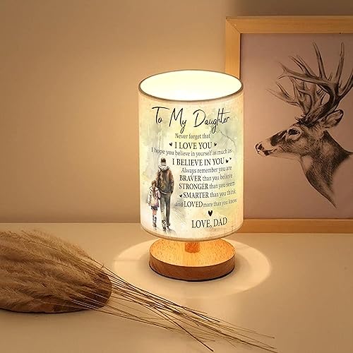 Miniatura 6 de TNT4 - Lámpara de mesa para hija de papá, lámpara de padre e hija para mi hija de papá, papá a hija, cumpleaños, regalos de graduación, regalos de