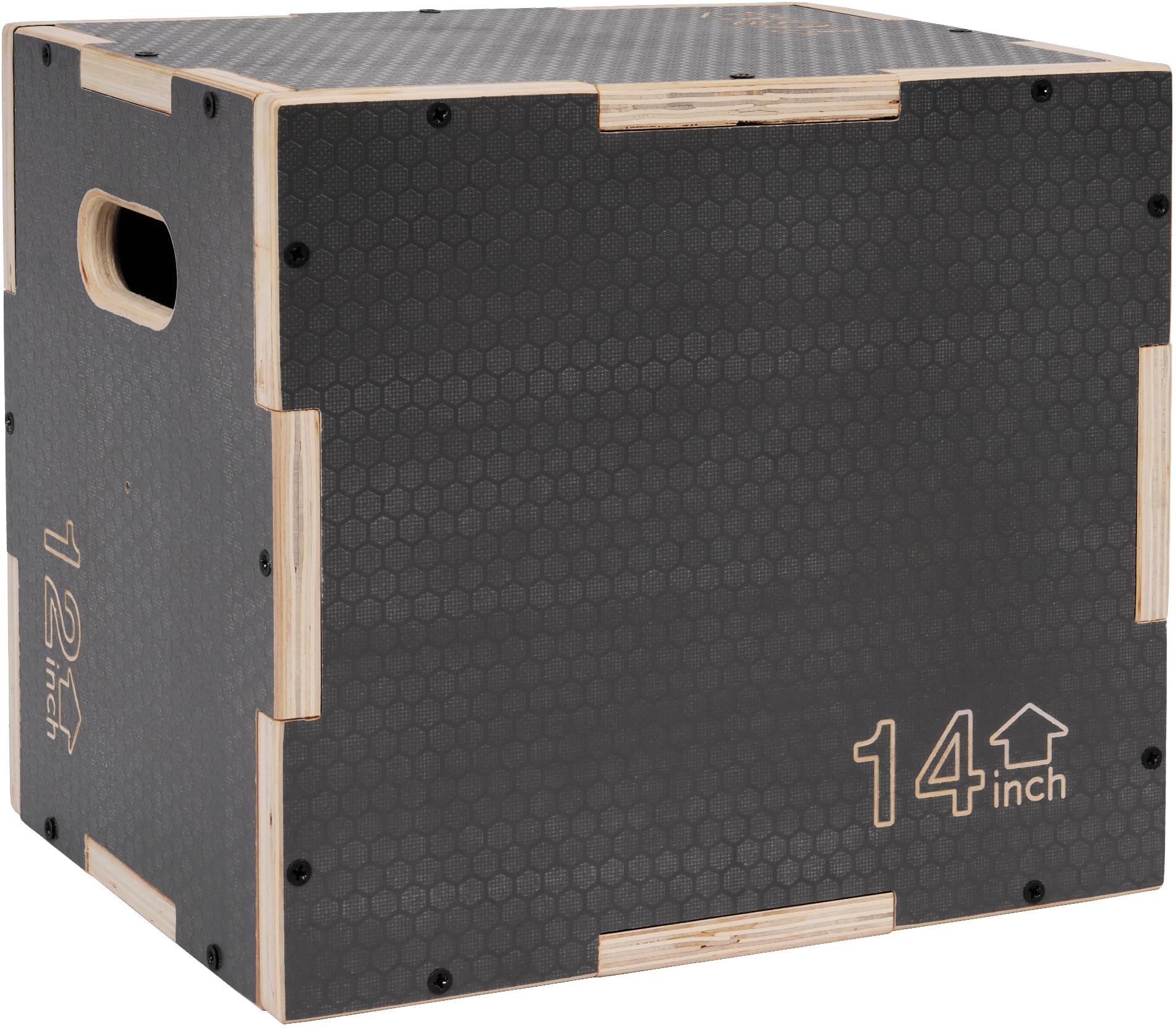 Signature Fitness 3 in 1 Non-Slip Wooden Plyo Box