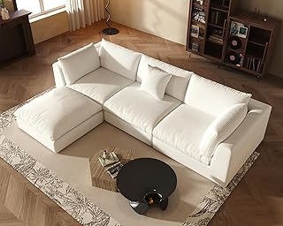 Fajiani Oversized Modular Sectional Sofa,Cloud Couch Deep Seat Sofa Cush...