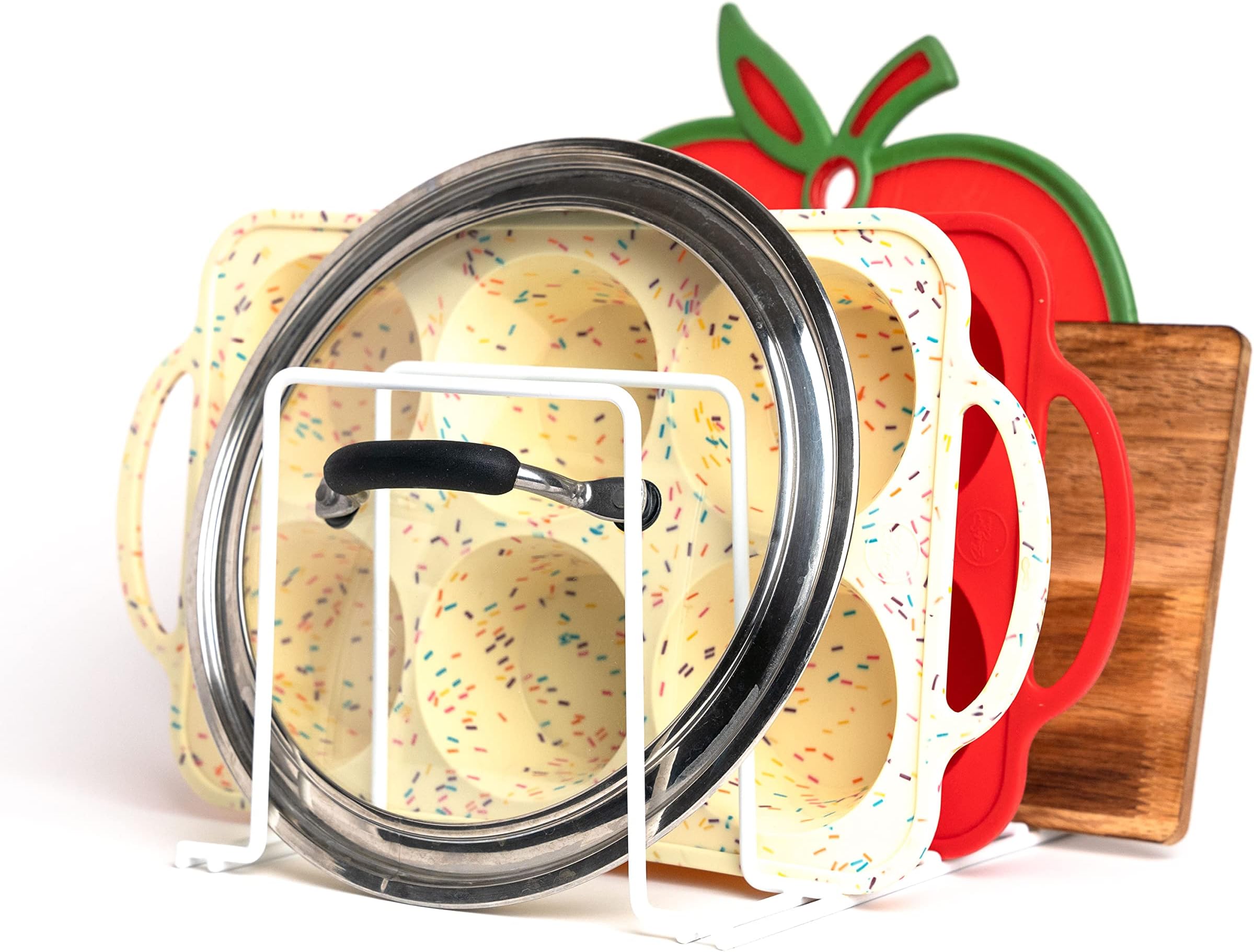 Better Houseware Pot Pan Organizer Under Cabinet Pot Lid Organizer Pan Organi...