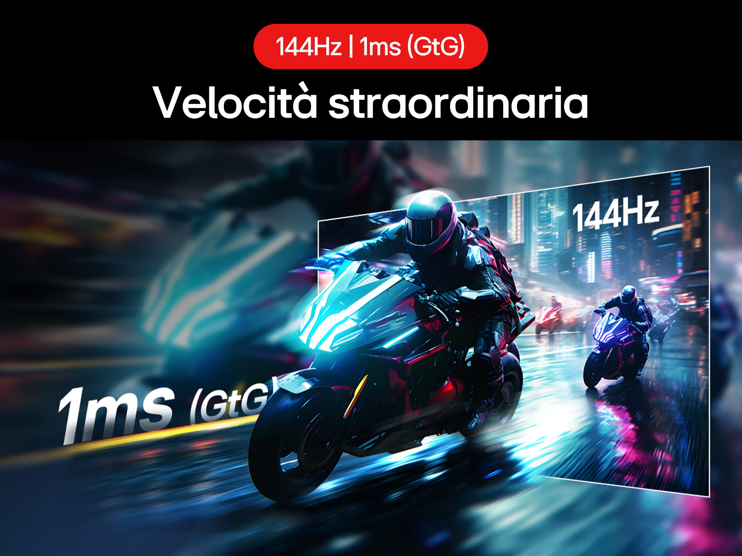 LG UltraGear 32G810SA Monitor Gaming 32", UHD 4K, IPS 1ms, 144Hz, Funzioni Smart con webOS 24, HDR 400, G-Sync Compatible, AMD FreeSync Premium, VRR, Speaker 14W, HDMI 2.1, USB-C, WiFi, BT, Bianco