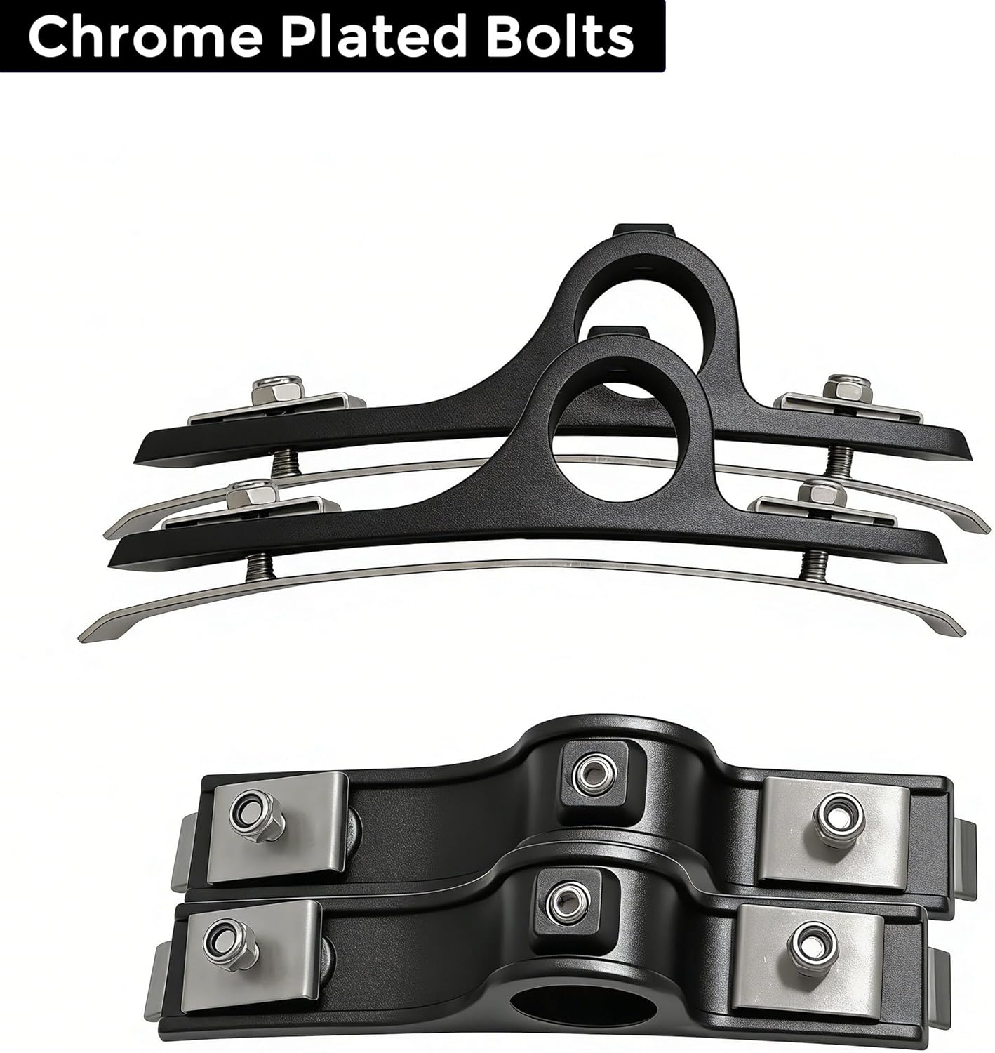 4 Pack Fender Hanger Brackets Assembly for Truck Trailer Half Fender Hangers Universal Fit Adjustable Fender Bracket Mounting Replacement
