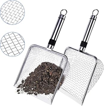Gardening Soil Sifter 2 Set, 3.8/5mm
