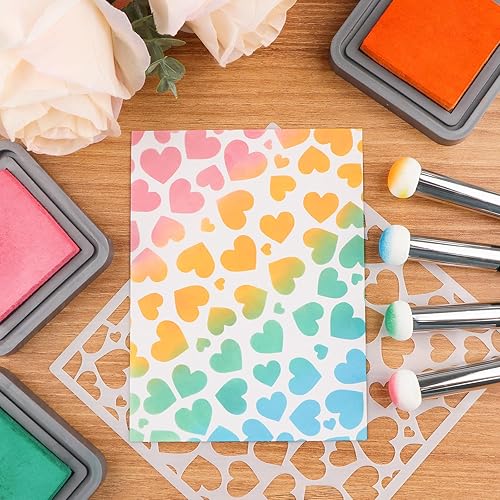 Miniatura 7 de Briartw Paquete de 20 aplicadores de esponja, mini punteros de papel para hacer tarjetas, herramientas de manualidades para mezclar tarjetas,