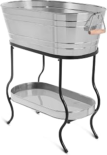 BIRDROCK HOME Large Beverage Tub with Stand, 28.5”