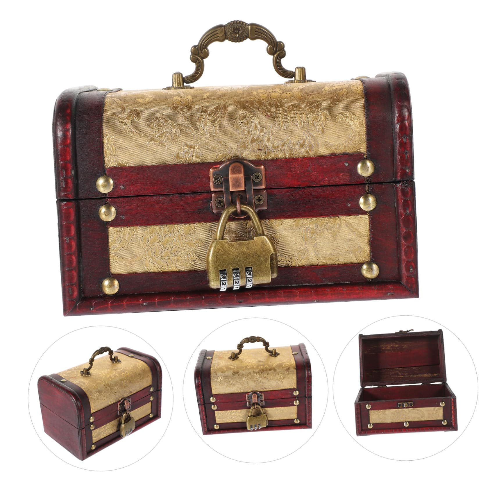 Portagioie Vintage in Legno Scatola Organizer per Casa e Occasioni