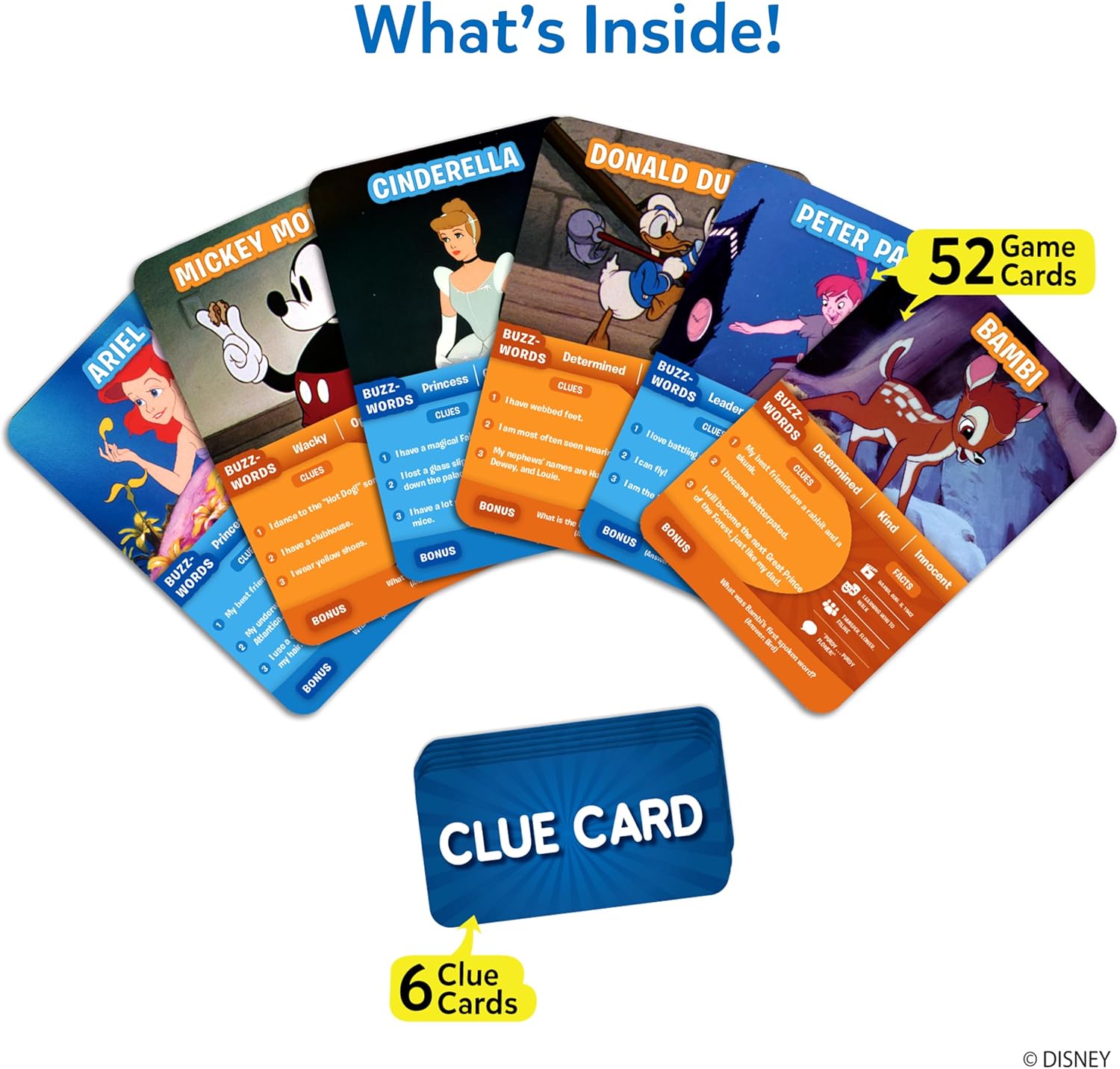 Skillmatics Guess in 10 Disney, Card Game for Girls, Boys, Kids, Teens, Adults Who Love Cinderella, Mickey Mouse, Moana, Travel Toy, Screen-Free Fun, Gifts for Ages 6, 7, 8, 9 and Up