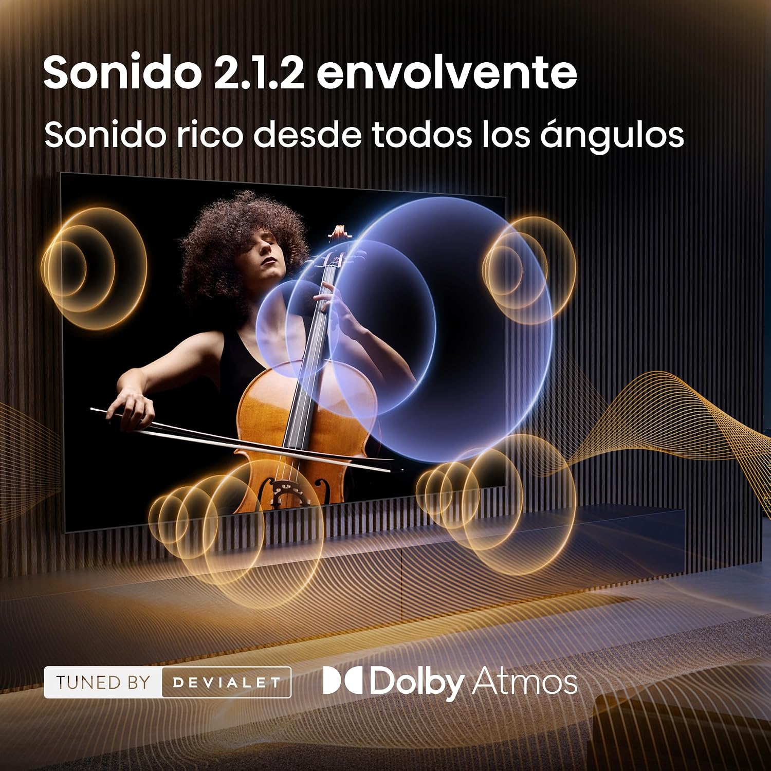 Hisense 55U7S Pro – MiniLED Pro Smart TV 55 Pulgadas, Hi-QLED MiniLED Pro, Modo Juego 165 Hz Nativos, Sonido Envolvente 2.1.2, Anti Reflection & Glare Free, IMAX Enhanced, Dolby Vision IQ, HDR 10+ 7