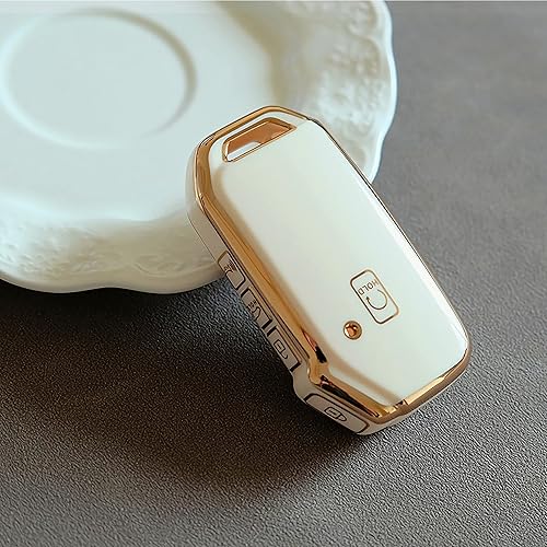 Miniatura 5 de Bububulk Funda para llavero Kia con llavero de cuero, funda de protección de TPU suave premium para Kia Ceed Cerato Forte Niro Seltos Sorento Soul