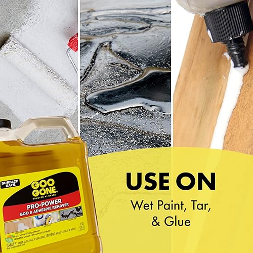 Miniatura 4 de Goo Gone Pro-Power - Paquete de 2 unidades de 32 onzas, removedor de adhesivo de fuerza profesional, elimina calcomanías, cinta, grasa y más