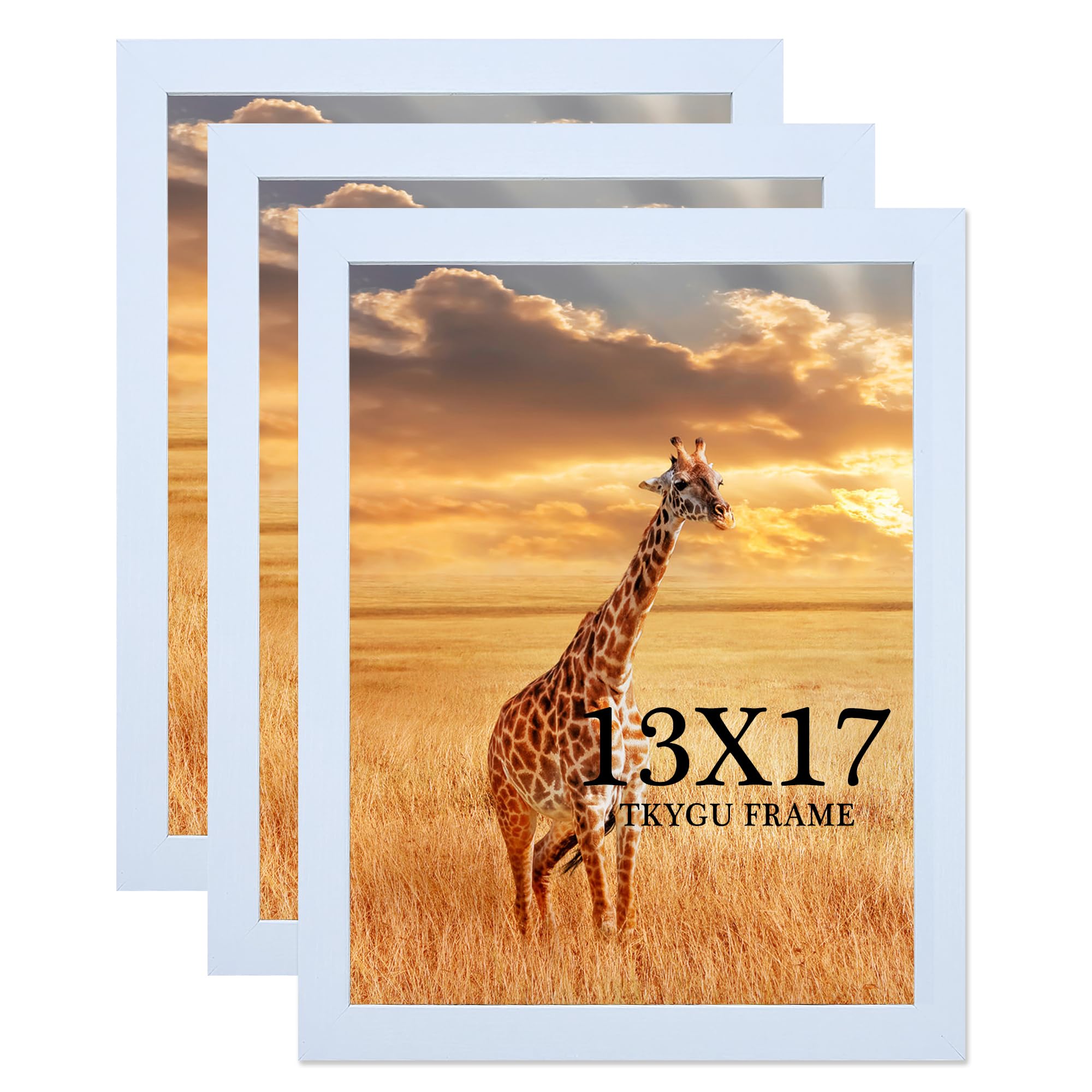 TKYGU 13x17 Wooden Picture Frame Set of 3