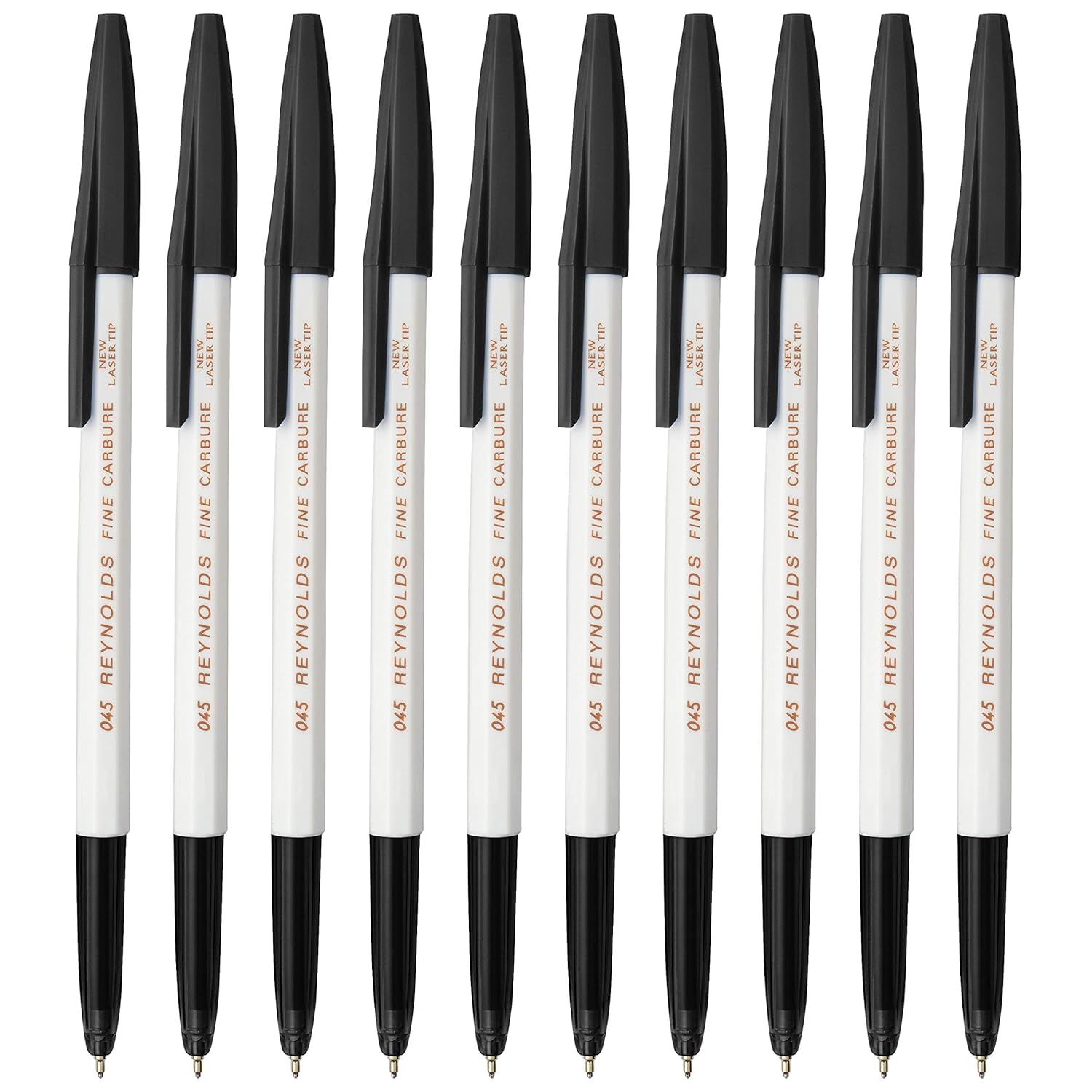 Reynolds 045 Ball Pens Fine Point (0.7mm) Black Ink 10 Count Amazon.in Office Products