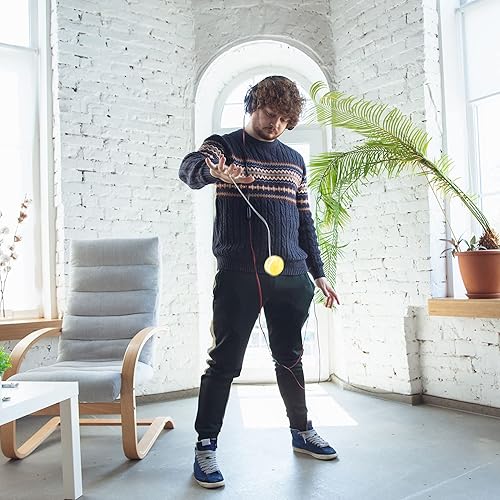 Miniatura 7 de Fahacop Paquete de 40 bolas de respuesta con luz LED, nivel principiante, bola colorida de rodamiento de yoyó para rellenos de bolsas de regalos,