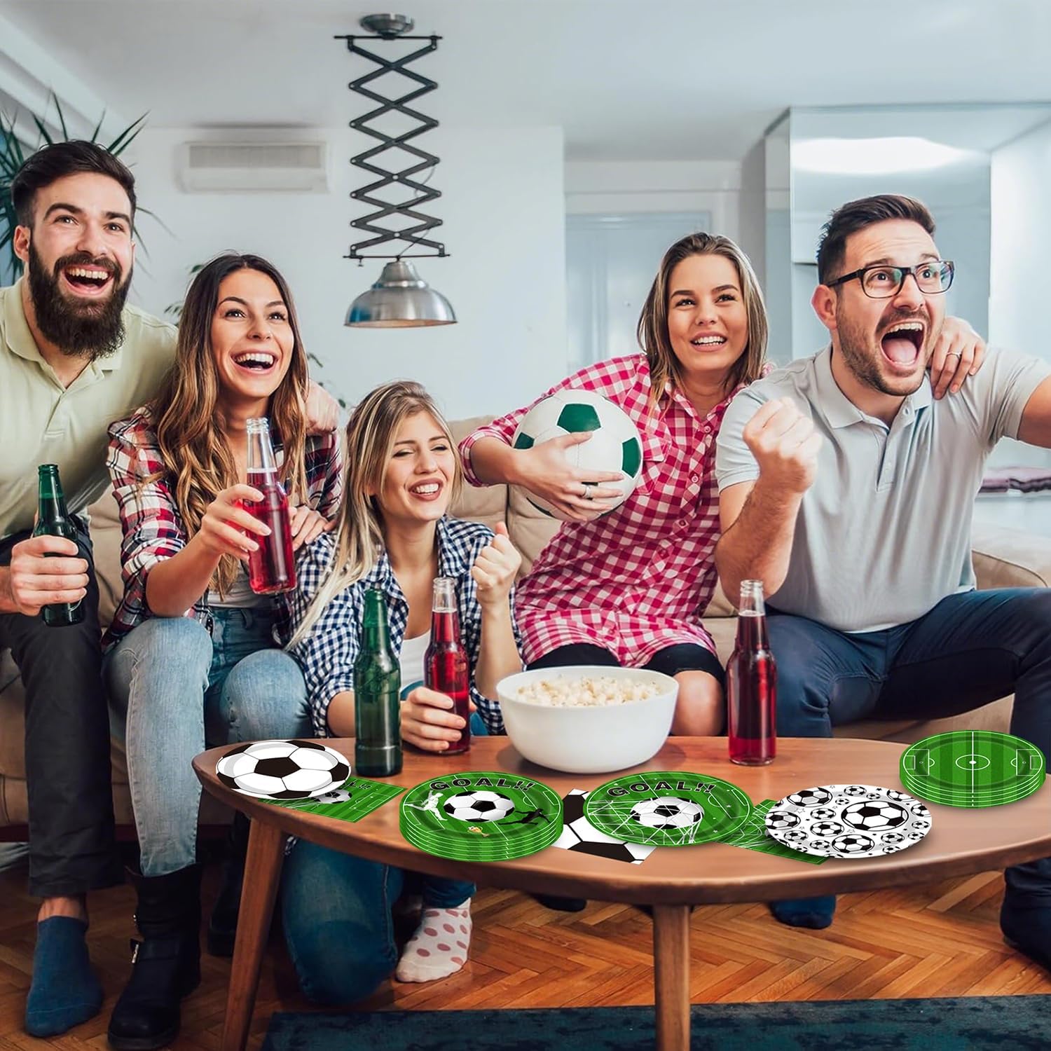 Soccer Party Decorations Soccer Birthday Party Supplies 100 Pack Soccer Party Favors Soccer Plates and Napkins for Soccer Sports Theme Birthday party Decorations - Image 6