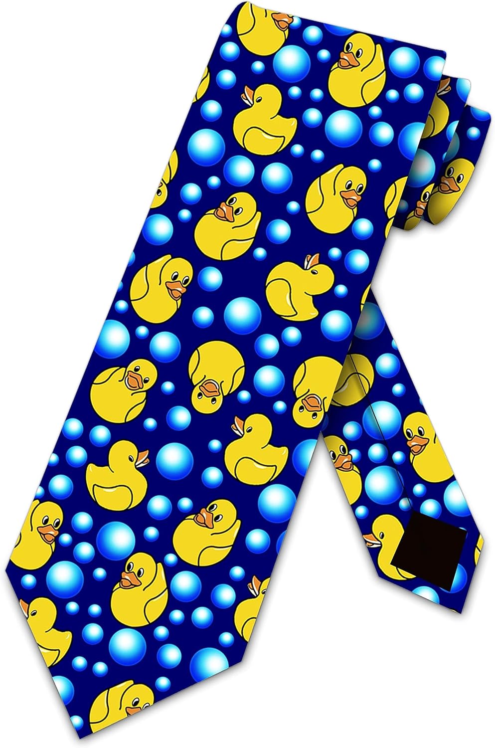 Three Rooker Rubber Ducky Bubbles Tie Mens Necktie