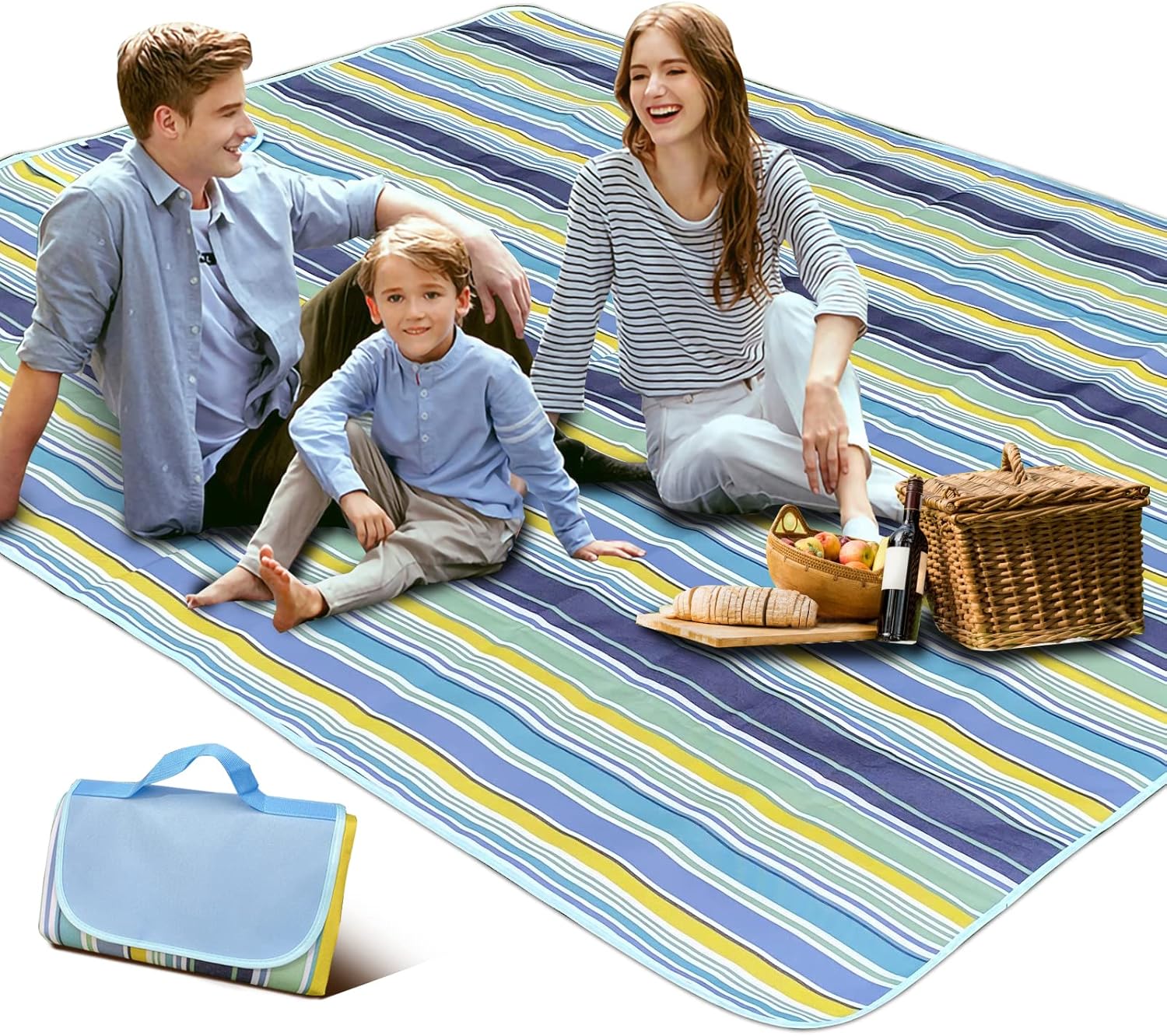 SKYTOUCH Fortable Picnic Blanket, Waterproof Beach Blanket, Waterproof