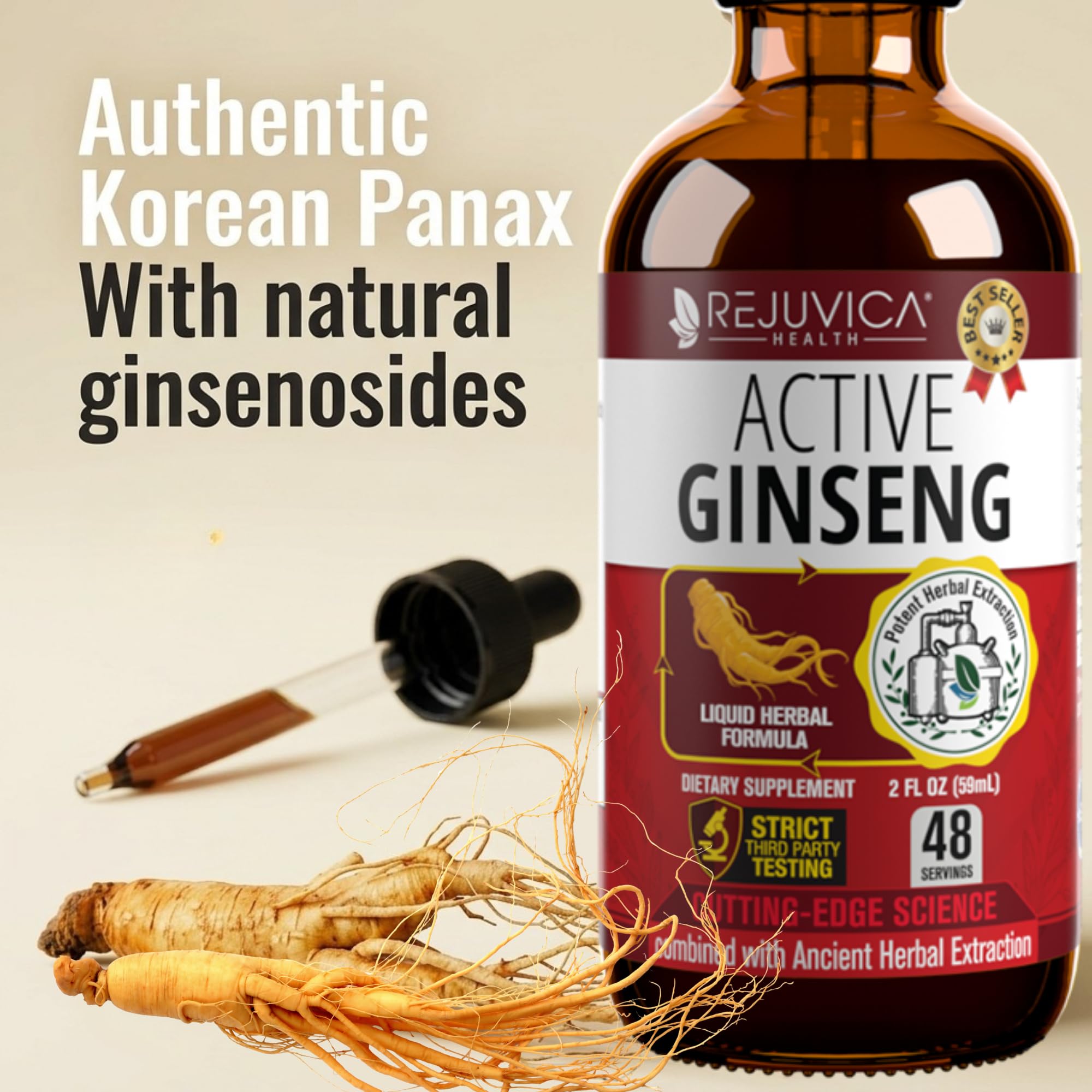 Active Ginseng - Korean Red Panax Ginseng - Natural Ginsenosides & GMO-Free — Amazon image 8