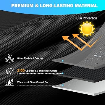 KJX Rectangle Inflatable Pool Cover Fits 120 L x 72 W Blow Up Pool Cover