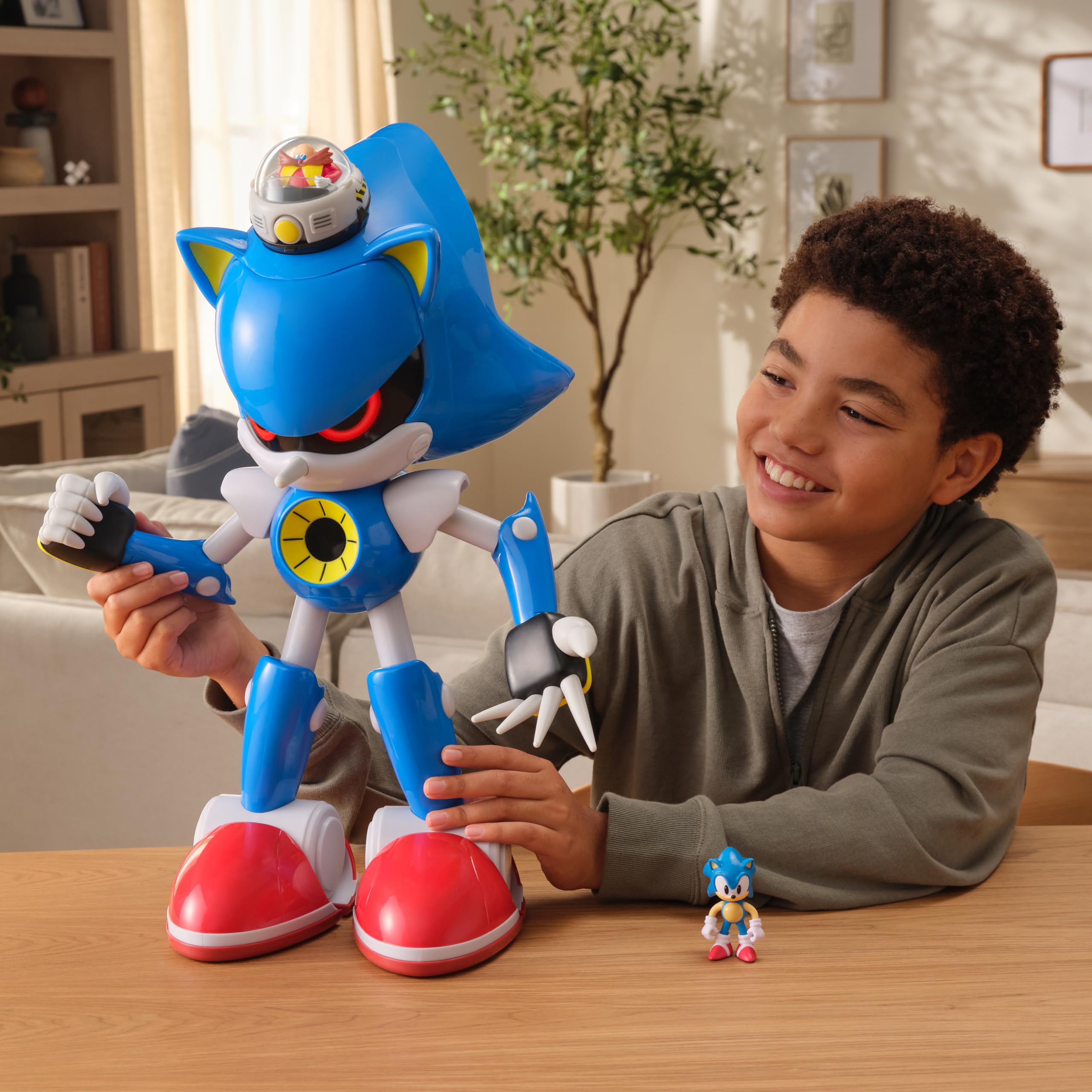 Sonic The Hedgehog 50.8cm Metal Sonic vs 6.3cm Sonic Ensemble de Figurines articulées