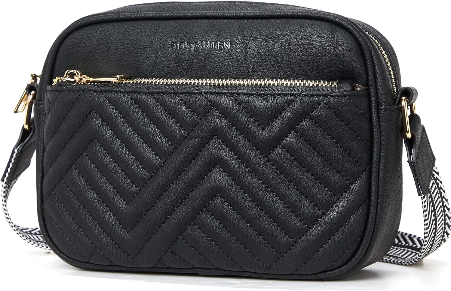 BOSTANTEN Quilted Crossbody Bags for Women Vegan Leather Purses Small Shoulder Handbags with Wide Strap | Quilted, Small, with Wide Strap, Quilted, Purses, Small - Image 8