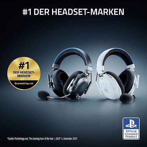 Razer BlackShark V3 Pro for PlayStation - Wireless Active Noise Cancellation Esports Headset ANC - TriForce 50 mm Drivers - HyperSpeed 2,4 GHz - THX Spatial Audio - PS5/PC | Black - 2
