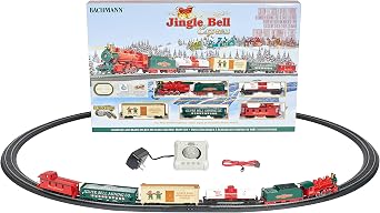 Bachmann Trains - Jingle Bell Express Ready To Run Electric Train Set - HO Scale