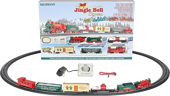 Bachmann Trains - Jingle Bell Express Ready To Run Electric Train Set - HO Scale