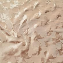 Silk Jacquard Fabric | 100% Silk Floral 36" Wide Luxury Taffeta Fabric | Cloth Mulberry Material Mulberry By The Yard Raw Pink Pure