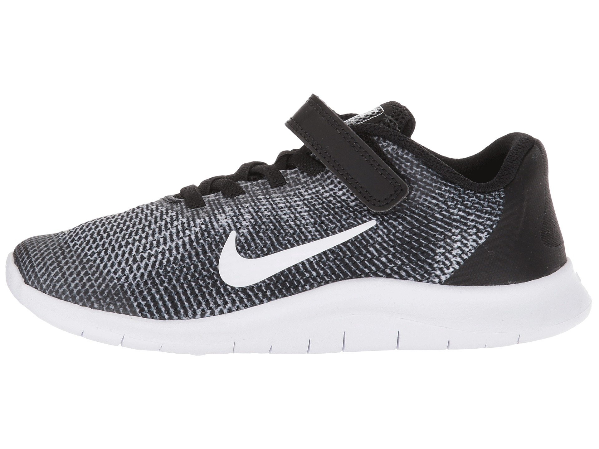 Nike Kid's Flex 2018 RN (PSV) Running Shoes (13 M US Little Kid, Black/White)