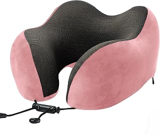 Extra Soft Memory Foam Luxury Travel Neck Support Rest Pillow with Soft Washable & Remov…