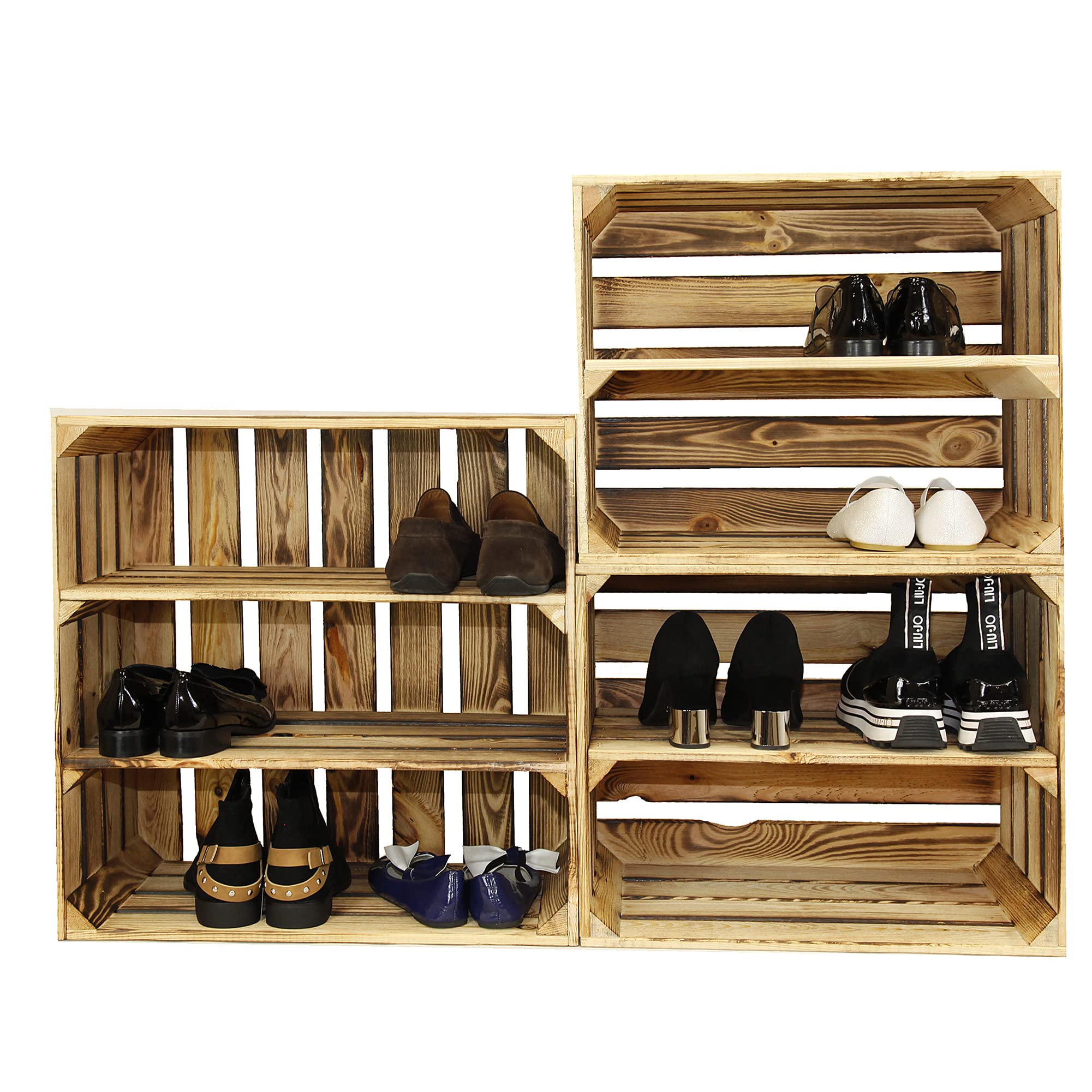 MARWOOD Premium Kwaliteit 3 x Kallax Inzetstuk van Hout