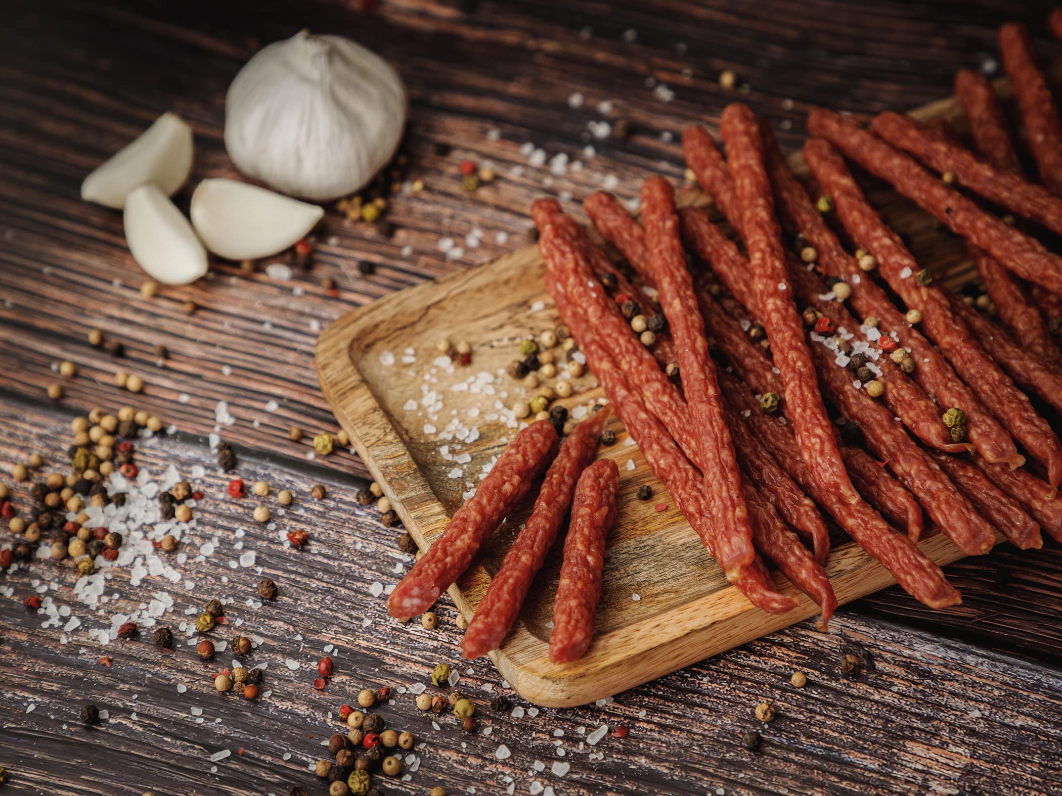 Craftsman Snack Sticks Original (5 x 45 g) | Wurst Snack | Mini-Salami | Fleischsnack to Go | geräucherte Mini Wurst | Herzhafte Salami-Sticks | Rohwurst | Dauerwurst (5 Packungen (5 x 45g))