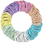 Expressions 216-Piece Hair Ties, 4mm Pastel Colors Value Pack, Durable Ponytail Holders For Thick Hair, Curly Hair and All Hair Types