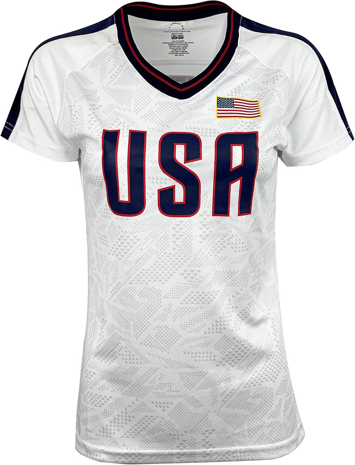 USWNT Players Tshirt, Women's Size, Official Women’s National Soccer Team Association USA Flag Tee Top Lave