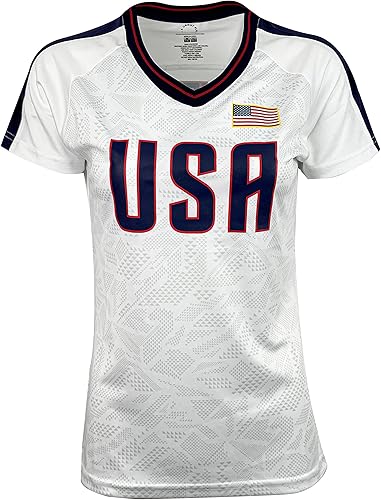 Miniatura 2 de USWNT Players - Camiseta oficial de fútbol para niña, camiseta oficial de fútbol de la Asociación de fútbol de las mujeres de los Estados Unidos