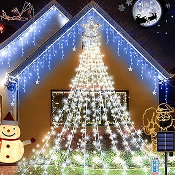 クリスマスストリートライトLEDライトイルミネーション Amazon.co.jp: LED イルミネーションライト 屋外 防水 LED