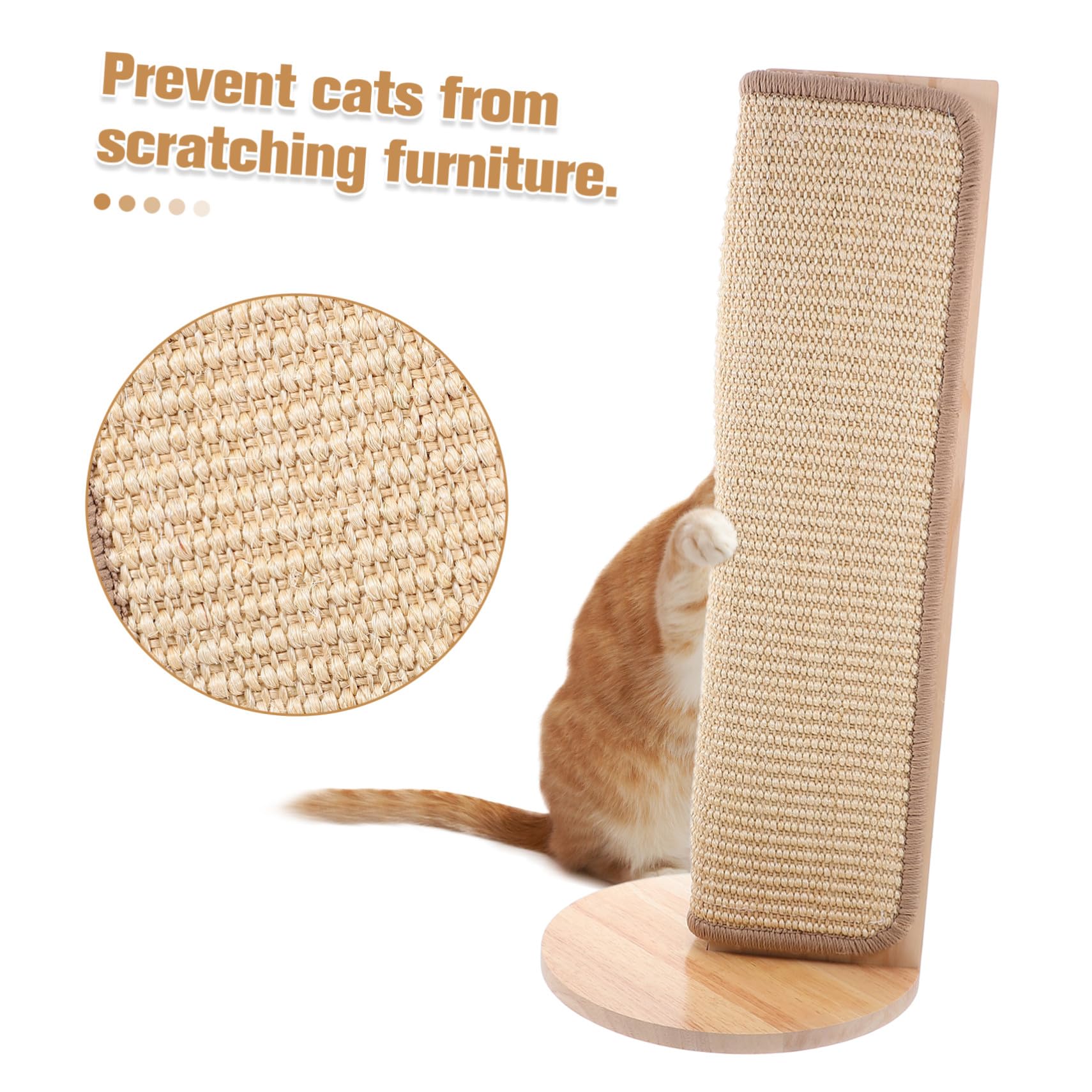 Protector de Esquina para Sofá de Gato Rascador de Sisal Natural Alfombrilla para Rascar Muebles Protección para Paredes y Esquinas Fácil Instalación y Limpieza