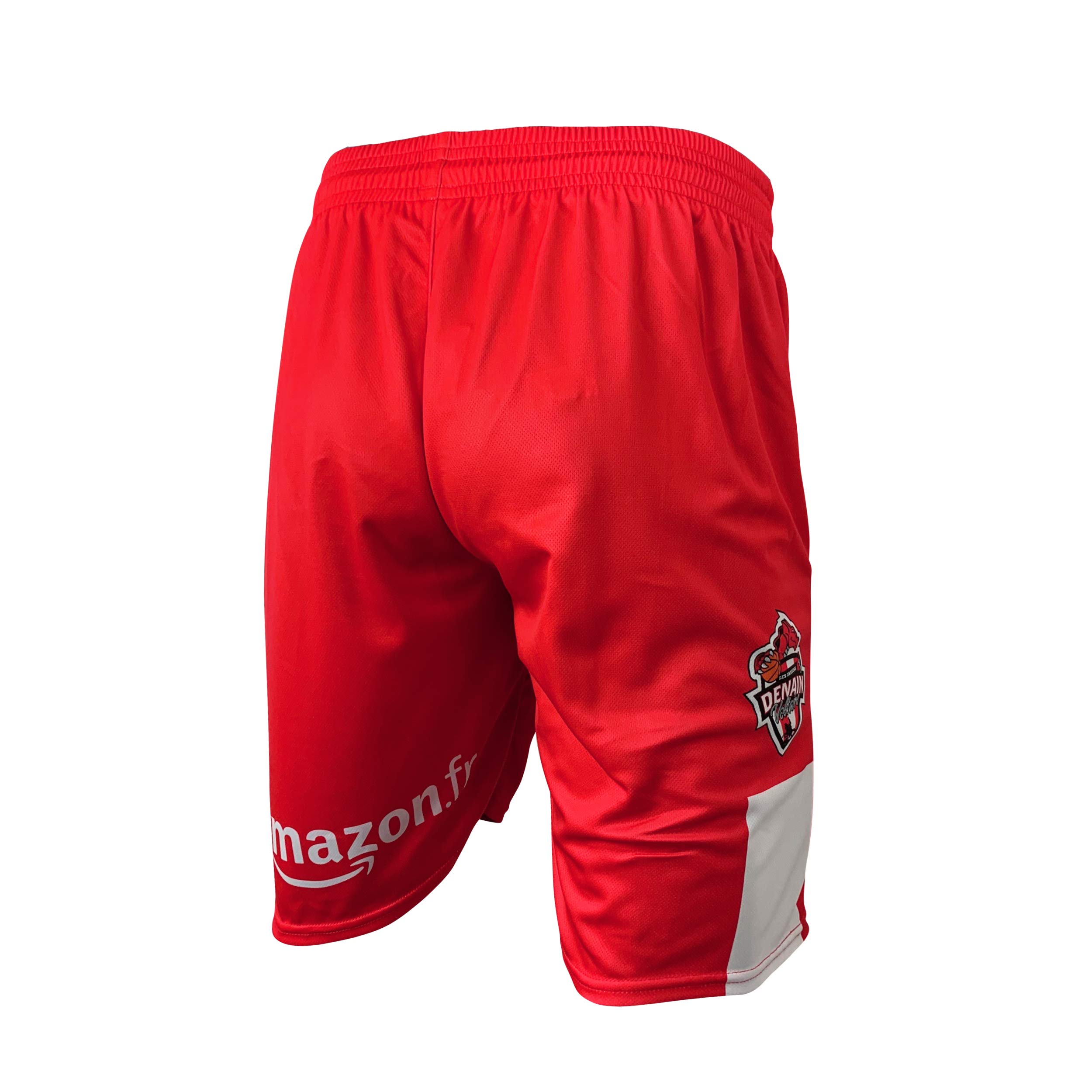 Short Officiel Extérieur 2019-2020 Short de Basketball Enfant Rouge FR: XXS (Taille Fabricant: 10 Ans)